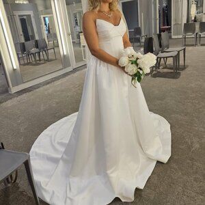 NEW never worn and completely unaltered DB Studio by David’s Bridal Wedding Gown